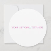 花の枠のモノグラムカスタム招待状 招待状 (裏面)