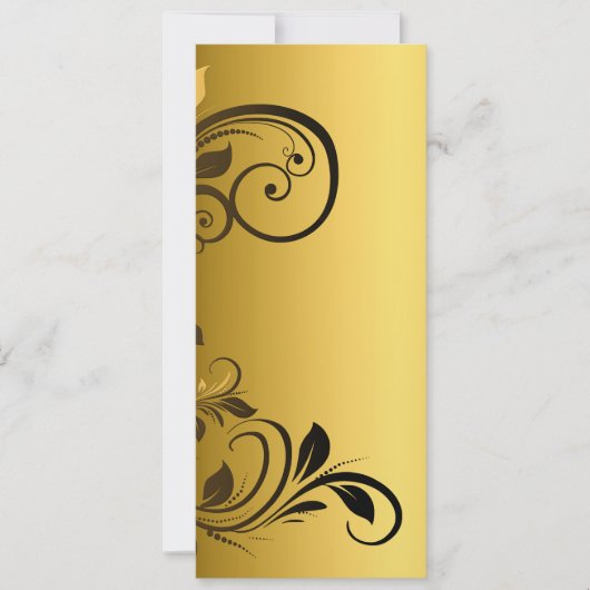 花の枠縁ど 招待状 (正面)