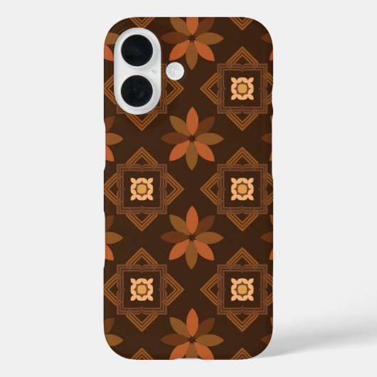 花の柄を持つ時代を超越したアフリカの柄 Case-Mate iPhoneケース (裏面)