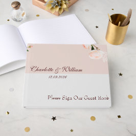 花の柔らかい紫と灰色の効果 ゲストブック