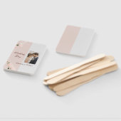 花の柔らかい紫と灰色の効果 ハンドファン (組立なし)