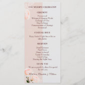 花の柔らかい紫と灰色の効果 プログラム (裏面)