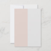 花の柔らかい紫と灰色の効果 出欠カード (裏面)