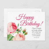 花の格言31 誕生日ポストカード ポストカード (正面/裏面)