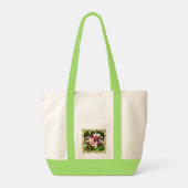 花の桃色のフランギパニの木 トートバッグ (裏面)