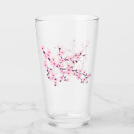 花の桜のピンク タンブラーグラス
