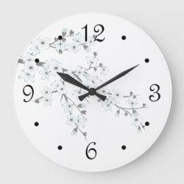 花の桜の数字 ラージ壁時計