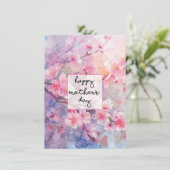 花の桜模様の母の日 シーズンカード (スタンド正面)