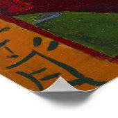 花の梅の木のポスター ポスター (角)