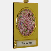 花の梅 ゴールドプレートバナーオーナメント (右)