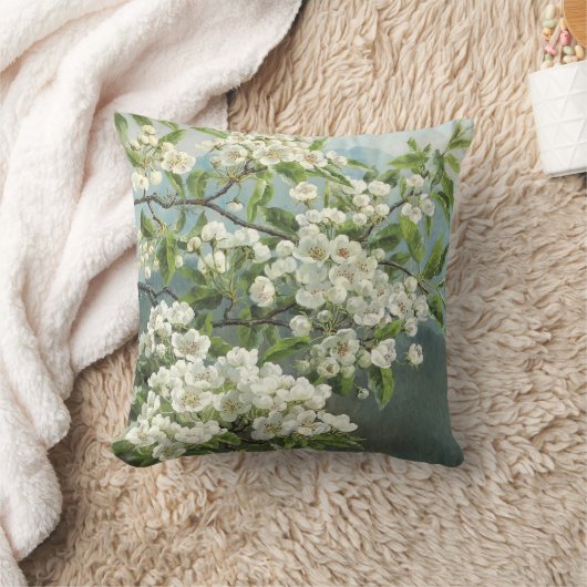 花の梨の木 クッション (ブランケット)
