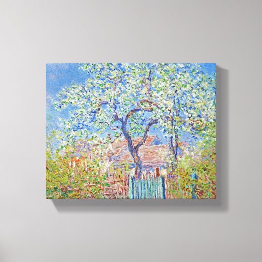 花の梨の木 – Claude Monet キャンバスプリント (正面)