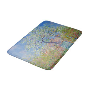 花の梨の木 – Claude Monet バスマット