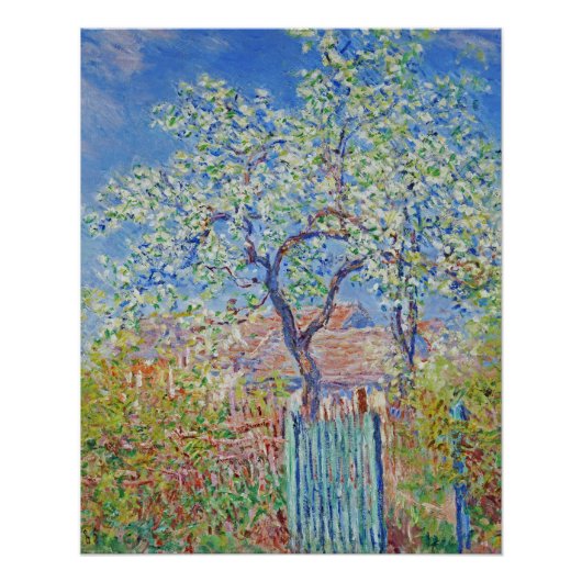 花の梨の木 – Claude Monet ポスター (正面)