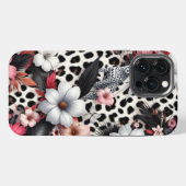 花の森のトラ iPhoneケース (裏面横)