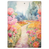 花の森の静かな小道 クリップボード (裏面)