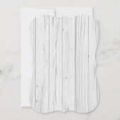 花の森林動物のベビーシャワーの招待状の女の子 招待状 (裏面)