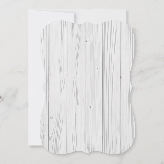 花の森林動物のベビーシャワーの招待状の女の子 招待状 (裏面)