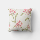 花の植物のアジサイパターンクッション クッション (正面)