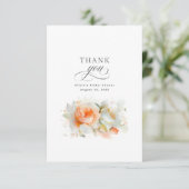花の植物の秋のブライダルシャワーのお礼 サンキューカード (スタンド正面)