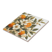 花の植物性のオレンジ タイル (側面)