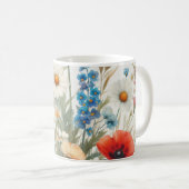 花の植物性メドレー コーヒーマグカップ (正面右)