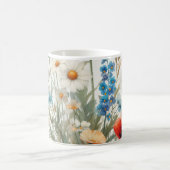 花の植物性メドレー コーヒーマグカップ (中央)