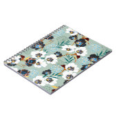 花の植物性ヴィンテージ花柄 ノートブック (左側)