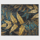 花の植物模様シダ#nature ラッピングペーパー (フラット)