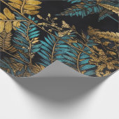 花の植物模様シダ#nature ラッピングペーパー (角)