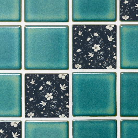 花の植物色 タイル