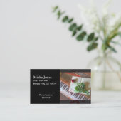 花の楽譜集はピアノに上がりました 名刺 (スタンド正面)