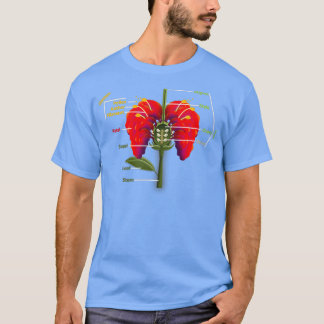 花の構造 Tシャツ