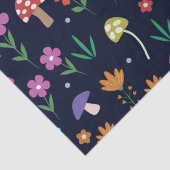 花の模様が入ったお洒落魔法のキノコ 薄葉紙 (詳細)