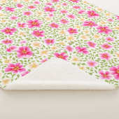 花の模様が花を邪魔 シェルパブランケット (3/4)