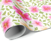 花の模様が花を邪魔 ラッピングペーパー (ロールコーナー)