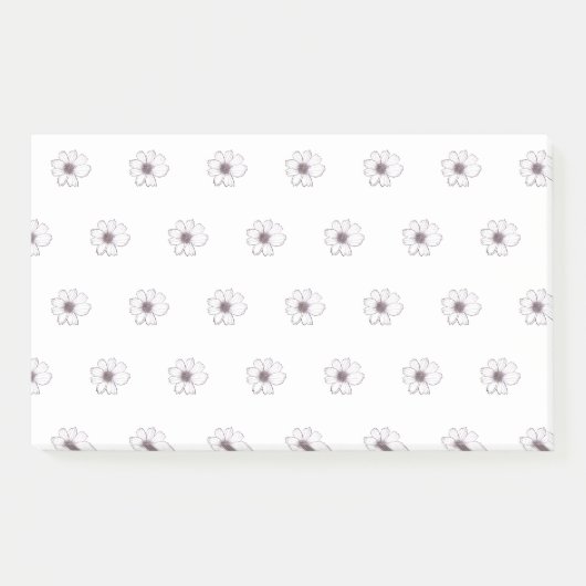 花の模様のポストイット注記 ポストイット (正面)