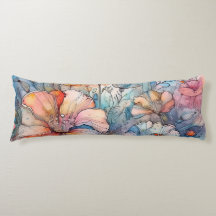 花の模様の水色