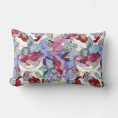 花の模様の熱帯花カラフル ランバークッション (正面)