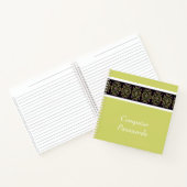 花の模様の詳細 ノートブック (内部)