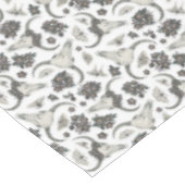 花の模様を持つゴシック動物スカル テーブルクロス (アングル)