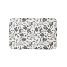 花の模様を持つゴシック動物スカル