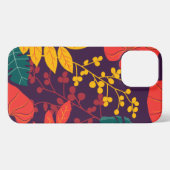 花の模様カラフル iPhoneケース (裏面横)