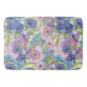 花の模様葉花忘れバラ-me-not バスマット (正面)
