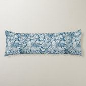 花の模様離れ花鳥の青 ボディピロー (正面)