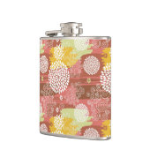 花の模様2 フラスク (左)