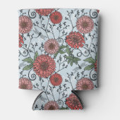 花の模様3 缶クーラー (正面)