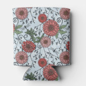 花の模様3 缶クーラー (裏面)