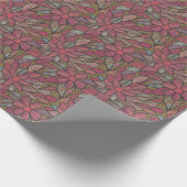 花の模様4 ラッピングペーパー (角)
