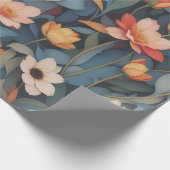 花の模様4 |折り返し紙 ラッピングペーパー (角)